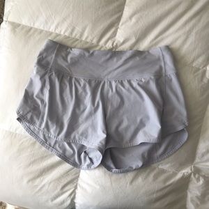 Lululemon Speed Up Short 4inch in Serene Blue